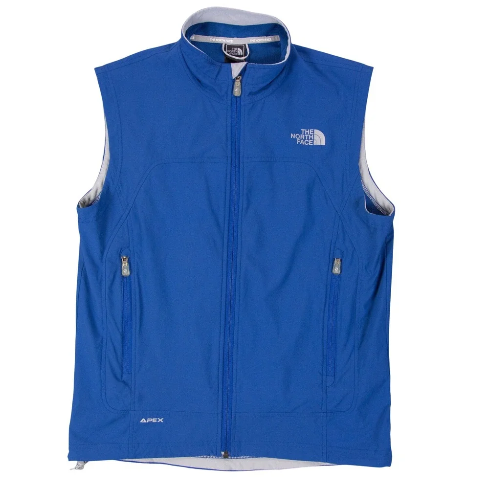 The North Face Flight Series Apex Bionic Vest Mens M Blue Softshell Full Zip